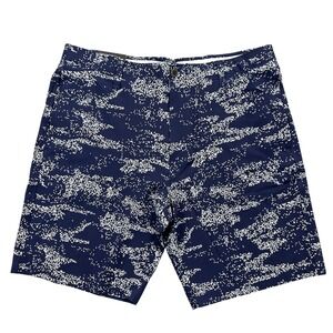 Under Armour Golf Shorts Mens 36 Blue Printed Storm Water Repellent 10" NEW